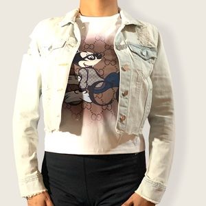 Refuge Denim jean Cropped Jacket